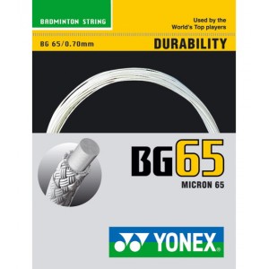 GARNITURE YONEX BG-65 BLANC